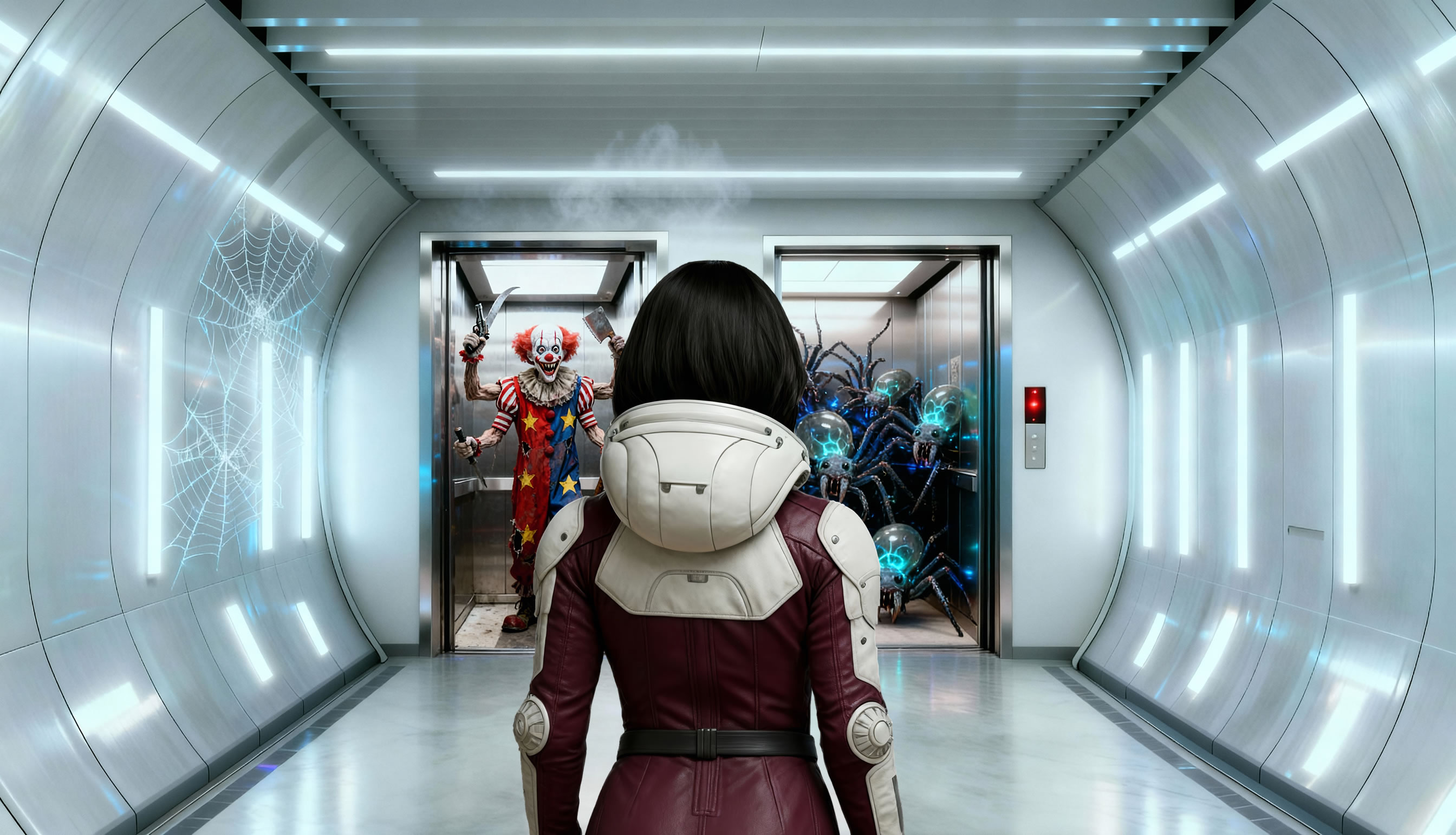 Tripulante frente a esclusa