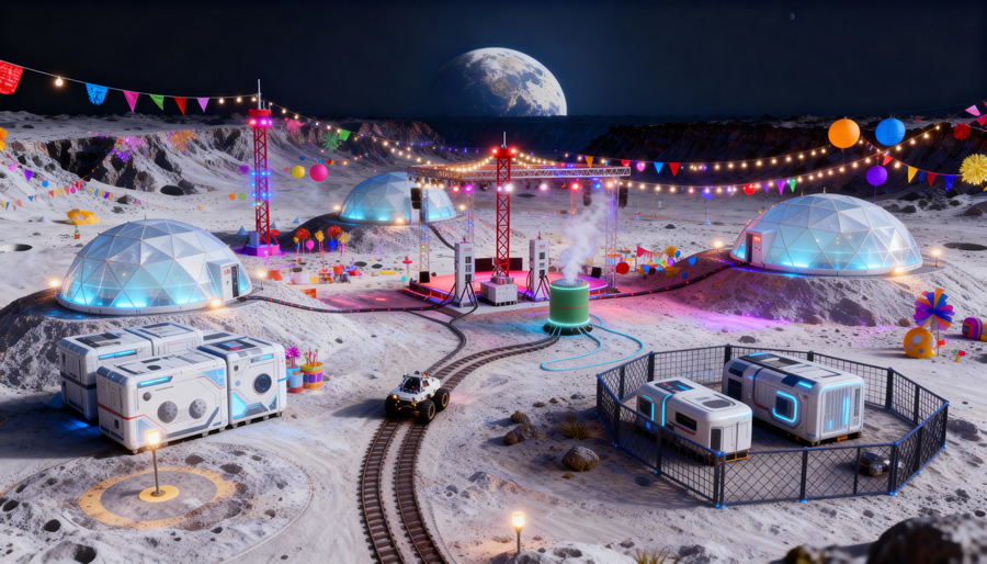 Grand finale lunar touchdown