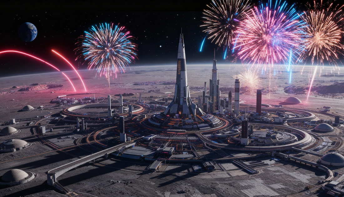 Final afterparty under Earthrise